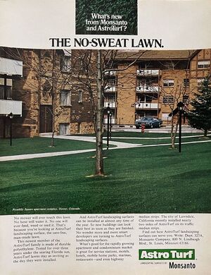 Astroturf reklama dirbtine zoles danga monsanto 1970.jpg