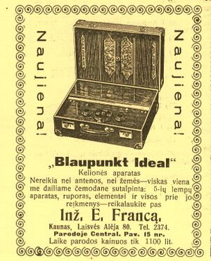 Blaupunkt reklama tarpukaris radijo imtuvas.jpg