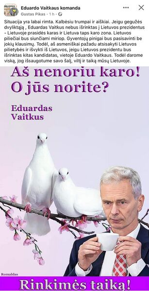 Vaizdas:Eduardas vaitkus rinkimai i prezidentus 2024 taika karas.jpeg