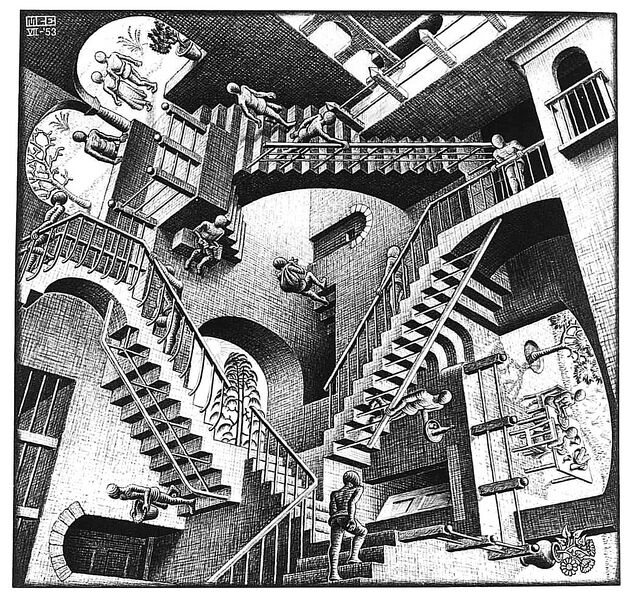 Vaizdas:Escher-relativity.jpg