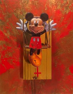 Ron english mickey mouse trap.jpg