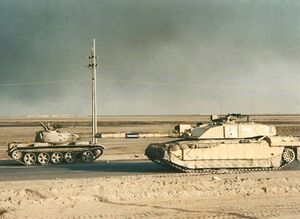 T-54 vs challenger ii tankai dydis palyginimas irako karas.jpg