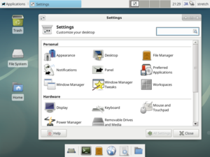 Xfce grafine aplinka linux.png